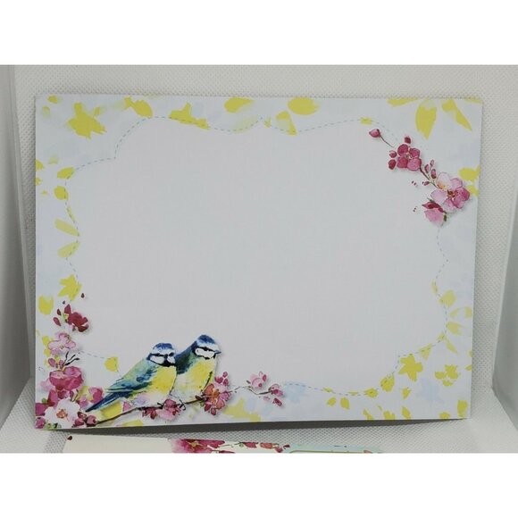 New Beginnings Birthday Card – 2 Blue Birds & Pink Floral Design with Matching E - Picture 11 of 12